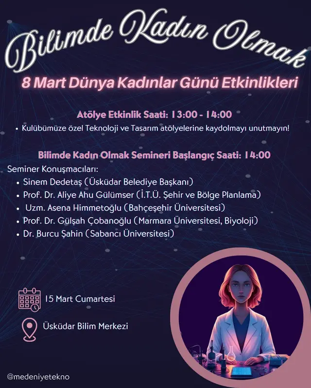 Bilimde Kadın Olmak banner